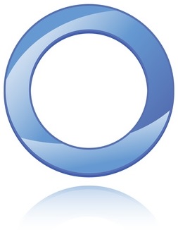 Universal blue circle symbol for diabetes. Vector illustration.